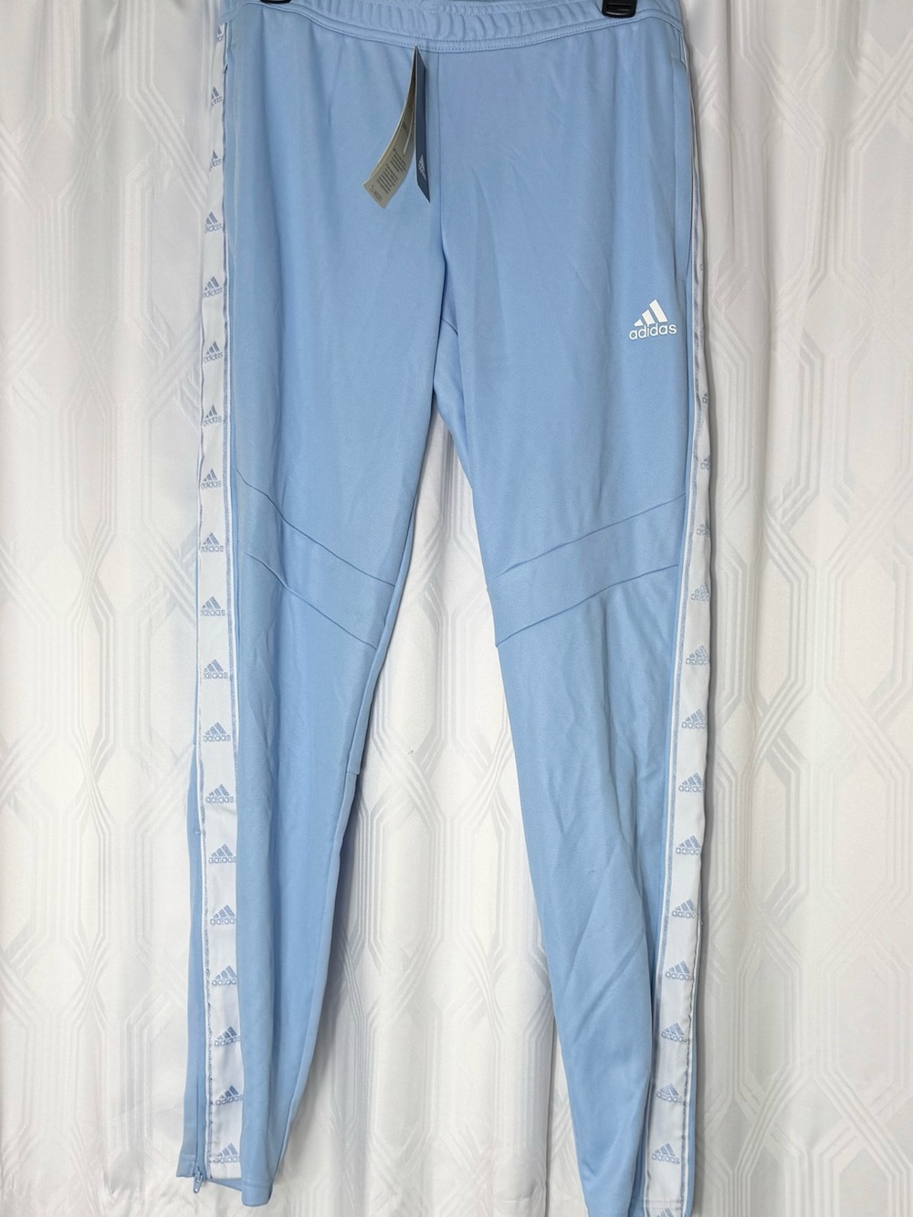 NEW Adidas Women’s Light Blue Climacool Training Pants Sz M #FK9014
